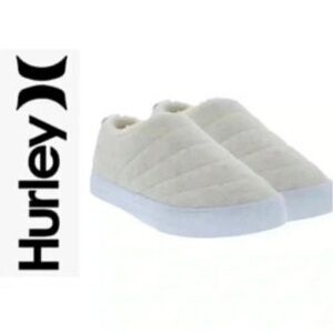 Hurley Off-White Quilted Slip-On Shoes